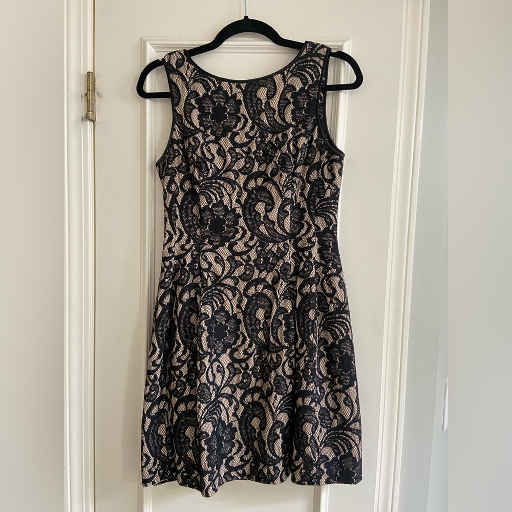 Aidan Black Lace Cocktail Dress-Size 6